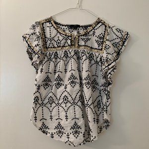 J. Crew | Size: M | Color: White & Black